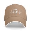 Cappellini da Baseball YK Bianchi con Design Battito Cardiaco Triathlon Unisex Cappellino Trucker Tattico Personalizzato Per Donne Cappello Coquette per Festa in Piscina