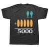 Jesus 2 Peixes 5 Pães Camiseta Masculina 5000 Escolhido Contra a Corrente Camisetas Femininas Moda Gráfica Novidade Presentes