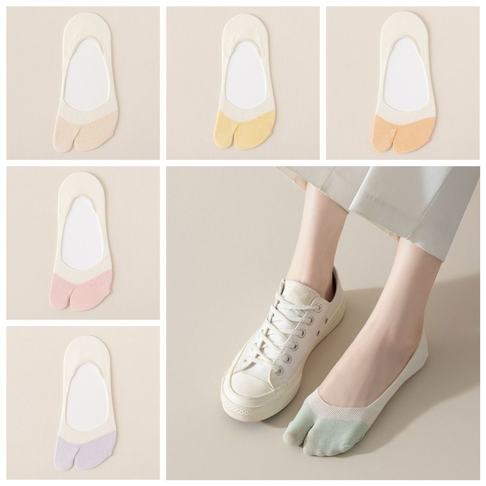 Soft Split-toe Socks Average Size Flip Flops Socks New Boat Socks