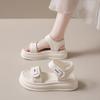 22 Spring and Summer New Large Size Sandals Sports Style One-character Open-toed Thick-soled Sandals