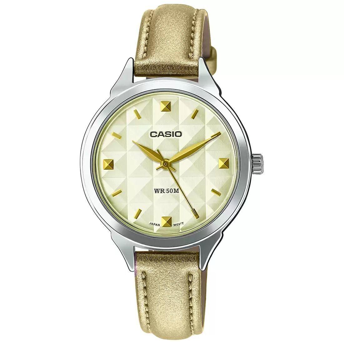

Бежевые аналоговые женские часы, Beige Analog Women s Watch, Casio
