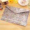 1Pc Vintage Flower Series A4 Documents File Bag Files Folder Stationery Button File Folder Student Exam Paper Document Organizer