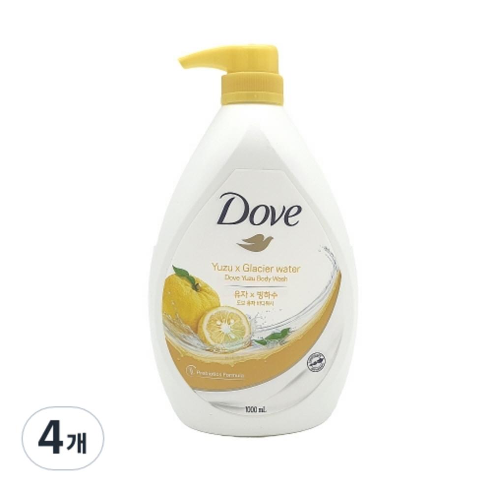 Гель для душа Dove Yuja, 1 л, 4 шт.