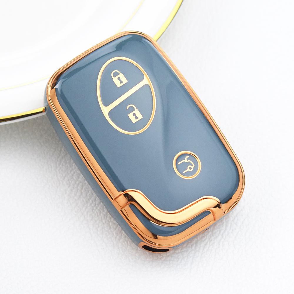 3 Buttons Auto Key Shell Keyless Protector for Lexus LX570 IS350 RX350 IS250 GS430 ES350 GS350 TPU Car Key Case Cover Fob