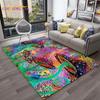 3D Starry Botanical Sun Moonlit Mushroom Rug Floral Hippie Moon Phase Carpet for Aesthetic Bedroom Living Room Vintage Game Mat