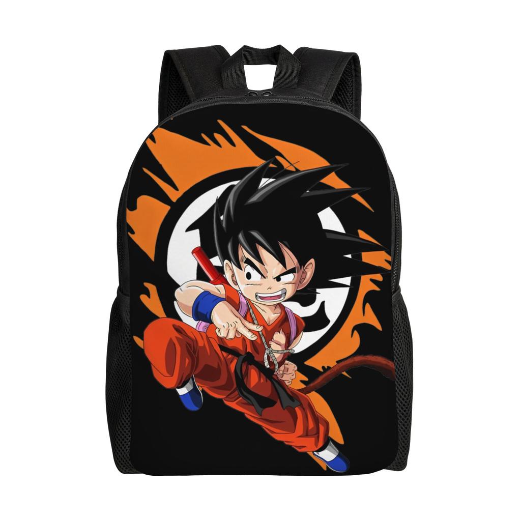 Dragon Ball Z Cartoon Rucksack für Männer Frauen Mode Schüler Tagesrucksack DBZ Goku Laptop Computer Umhängetasche Leicht