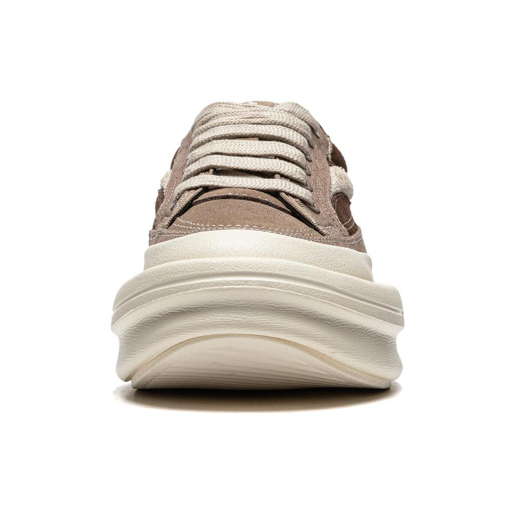 Li Ning Slip Resistant Low Top Casual Shoes Unisex Brown AZGU015-3