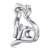 Silver Charm Kitty with Crystal Eyes Bead Silver 925 Beads
