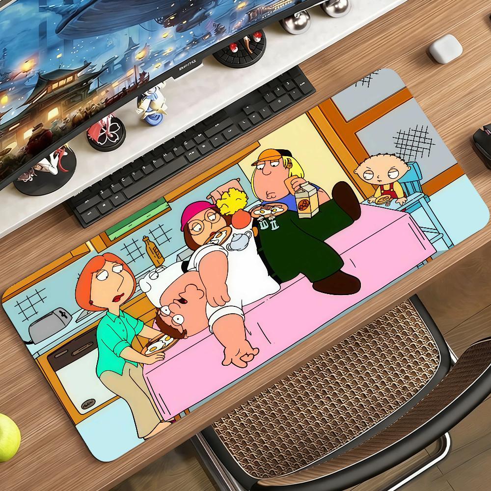 Cartoon FFamily Guy Mouse Pad Nonslip Rubber Computer Mat Gamer Balance Decoracion Deskmat Laptop Office Large