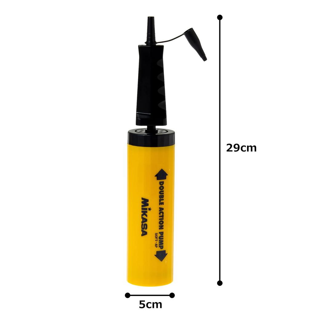 MIKASA Kézi légpumpa felfújható Y-hoz (MIKASA) Szivattyú, Labdák, Sárga, SOFT-AP