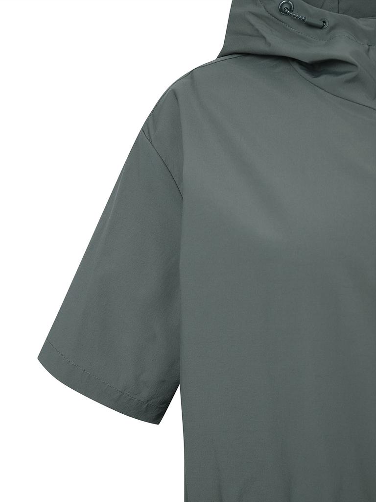 DISCOVERY EXPEDITION Freshvent Women'S Polton Lightweight Hooded Woven Dress (D/Grey)
