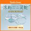 Silver S925 Refined Snake Couple Rings In Minimalist Elegant Style Perfect Couples For