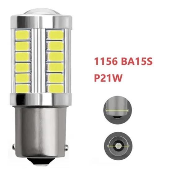 2x 1156 LED Bulbs BA15S BAY15D 33SMD 5630/5730 P21W PY21W P21/5W 12V for Signal Reverse Lights Bulbs 7
