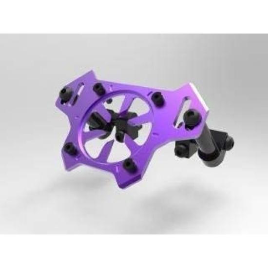 RC-ART Back Mount Plate V2 for YD-2 (Jaeger compatible) Purple