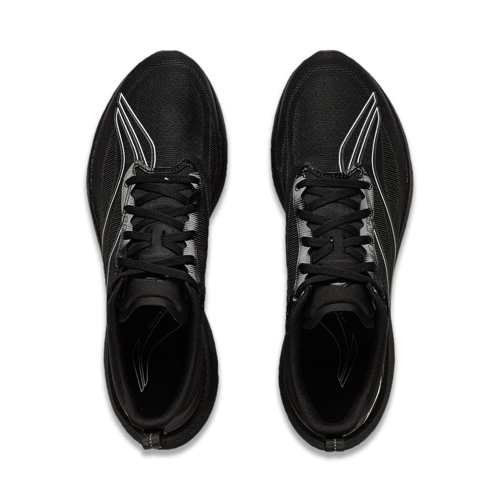 Li Ning Super Light 21 Slip Resistant, Abrasion Resistant, Breathable Low Top Casual Running Shoes Men's Black ARBU001-37