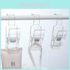Clear Multi Functional Plastic Clip Hooks Bathroom Towel Hanging Organizer Tool