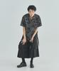 Ladeuedisyeon Paisley Open Collar Shirt_Black
