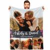 GUOYU Blanket Personalized Blanket Movie Family Picture Custom Soft Flannel Blanket for Home Bedroom Decor Birthday Gift for Sister Mom Dad