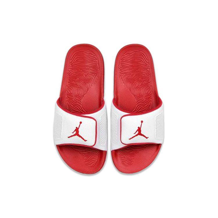 Sandales Unisexe Air Jordan Hydro 3 Rouge Feu Blanc Rouge Feu Gris Tech 854556-116