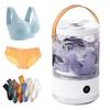 Tragbare Mini-Waschmaschine Wäschebecher Kompakte Reisewaschmaschine für Unterwäsche Socken Babykleidung Wiederaufladbarer Typ-C-Ladeanschluss Kleine Waschmaschine