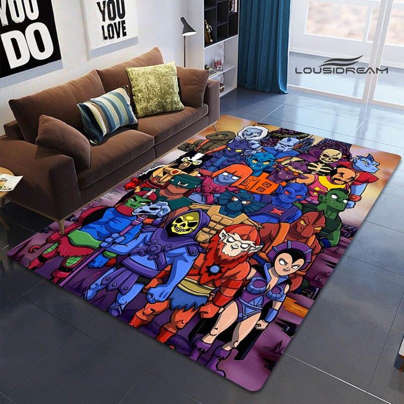 Alfombra estampada de Anime Universe Master HE-MAN, alfombra de juego para niños, sala de estar, dormitorio, hermosa alfombra, accesorios de fotografía