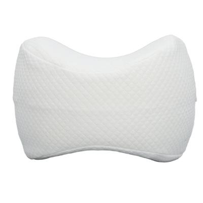 Oreiller de genou en mousse à mémoire de forme Housse amovible Lavable Cale de jambe pour dormir sur le côté Grossesse Sciatique