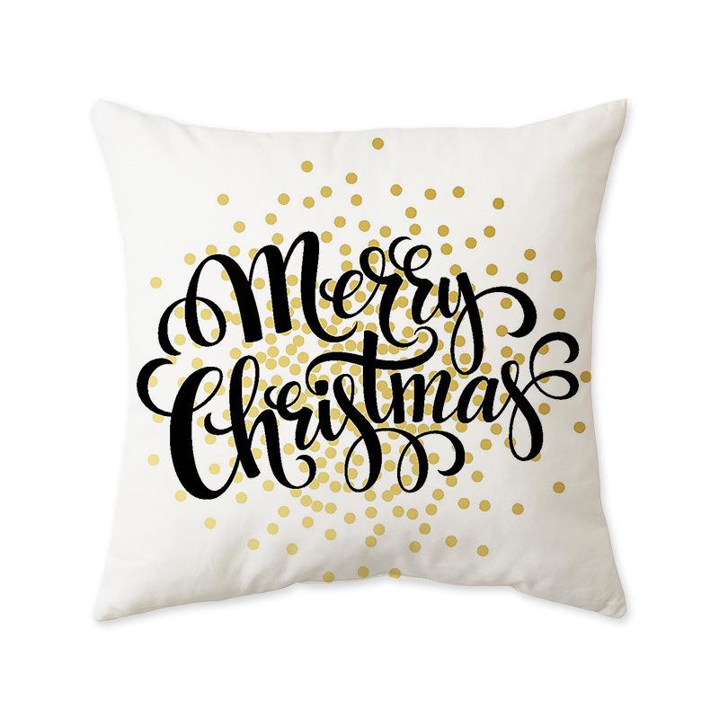 Cross-Border Christmas Festival Printed Cushion Cover for Sofa, Bedside, or Living Room