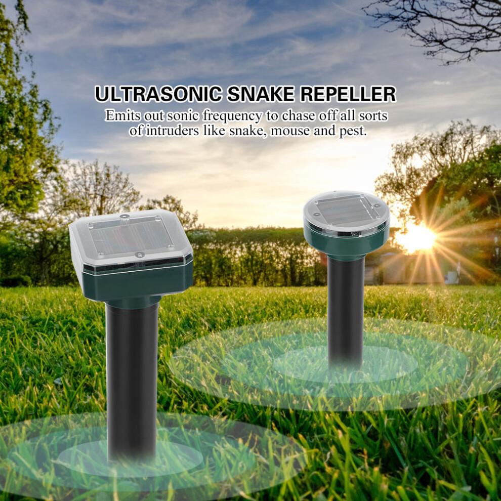 Répulsif solaire à ultrasons pour taupes, piquet de dissuasion sonique extérieur, dispositif de lutte antiparasitaire étanche, empêche les