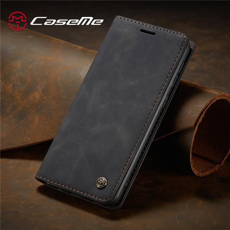 CaseMe Magnetische Flip Leder Handyhülle Für Samsung Galaxy S25 FE S25 Edge S24 Plus S23 S22 S21 Ultra S20 S10 Brieftasche Kartenhalter Tasche Cover Coque