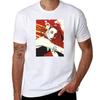 Red Line Art Illustration Unisex with Abstract Leaves TShirt High Quality Durable TShirt