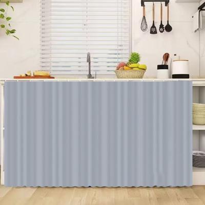 Dustproof Cloth Cupboard Curtain Short Bookcases Curtains Kitchen Cabinet Curtain  For Home