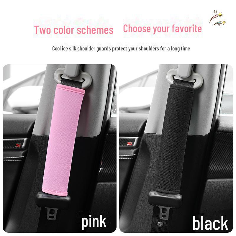All-Season Breathable Linen Car Seat Belt Shoulder Guard