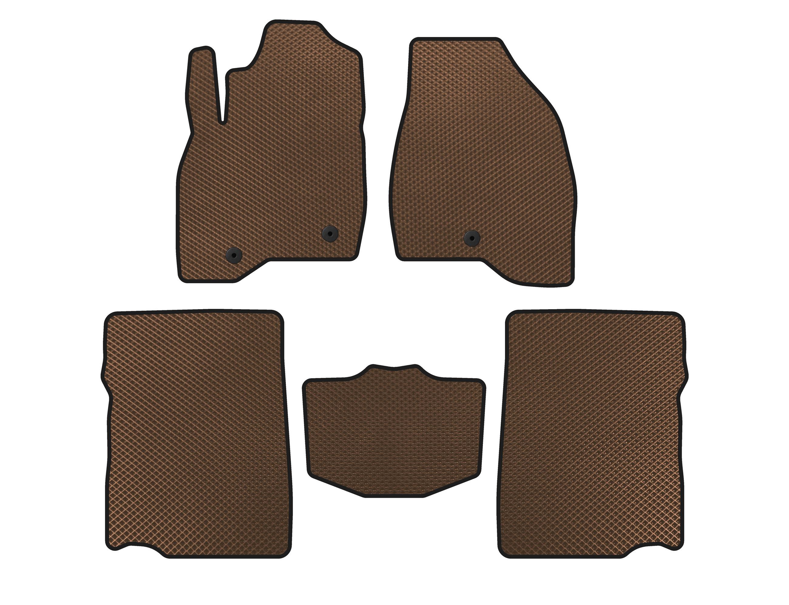 

EVA mats (2017-2019, 2nd row, 7-seater, Brown) for Ford Explorer