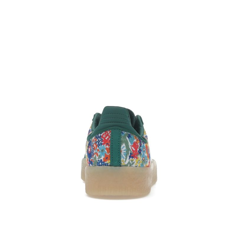 Liberty London x adidas  Sambae Floral Embroidery Women Sneakers Green Clear-Sky Footwear-White JH7289