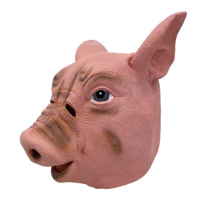 Nouveau masque tête de cochon rose, masque animal populaire en latex, accessoire de tête amusant pour fête de performance