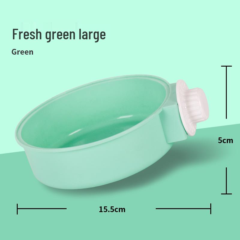 Stainless Steel Anti-Spill Hanging Pet Bowl for Cats, Dogs, and Rabbits