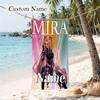 mira Custom Name Printed Beach Towel Personalized Soft Towel For Swimming Beach Travel