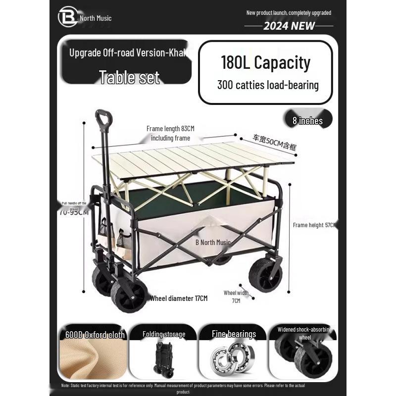 Kompakter Falt-Campinganhänger & Picknickwagen