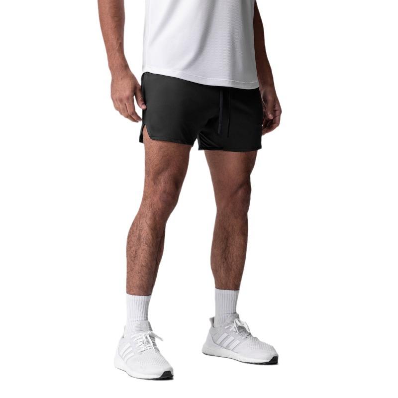 Sportliche Schnelltrocknende Dreipunkt-Shorts für Herren, Atmungsaktiv, für Outdoor-Laufen, Training, Fitness, Einfarbige Basketballshorts