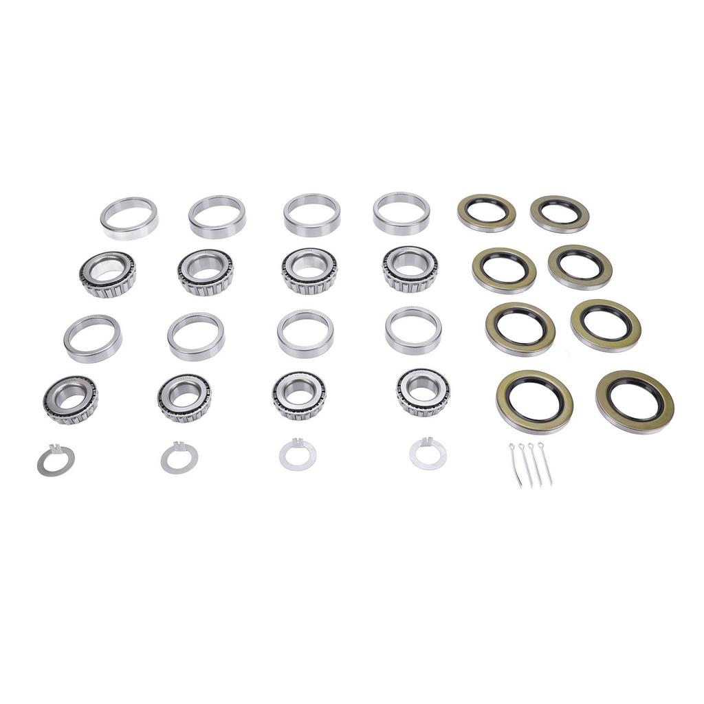 Zestawy łożysk osi przyczep łodziowych 25580 14125A do osi tandemowych od 5200 do 7000 funtów, 4 zestawy