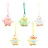 Cute Chick Plush Keychain Pendant with Embroidered Bibs Soft Skin-Friendly Mini Stuffed Animal for Bags And Keys Baby Shower Gift for Kids And Girls