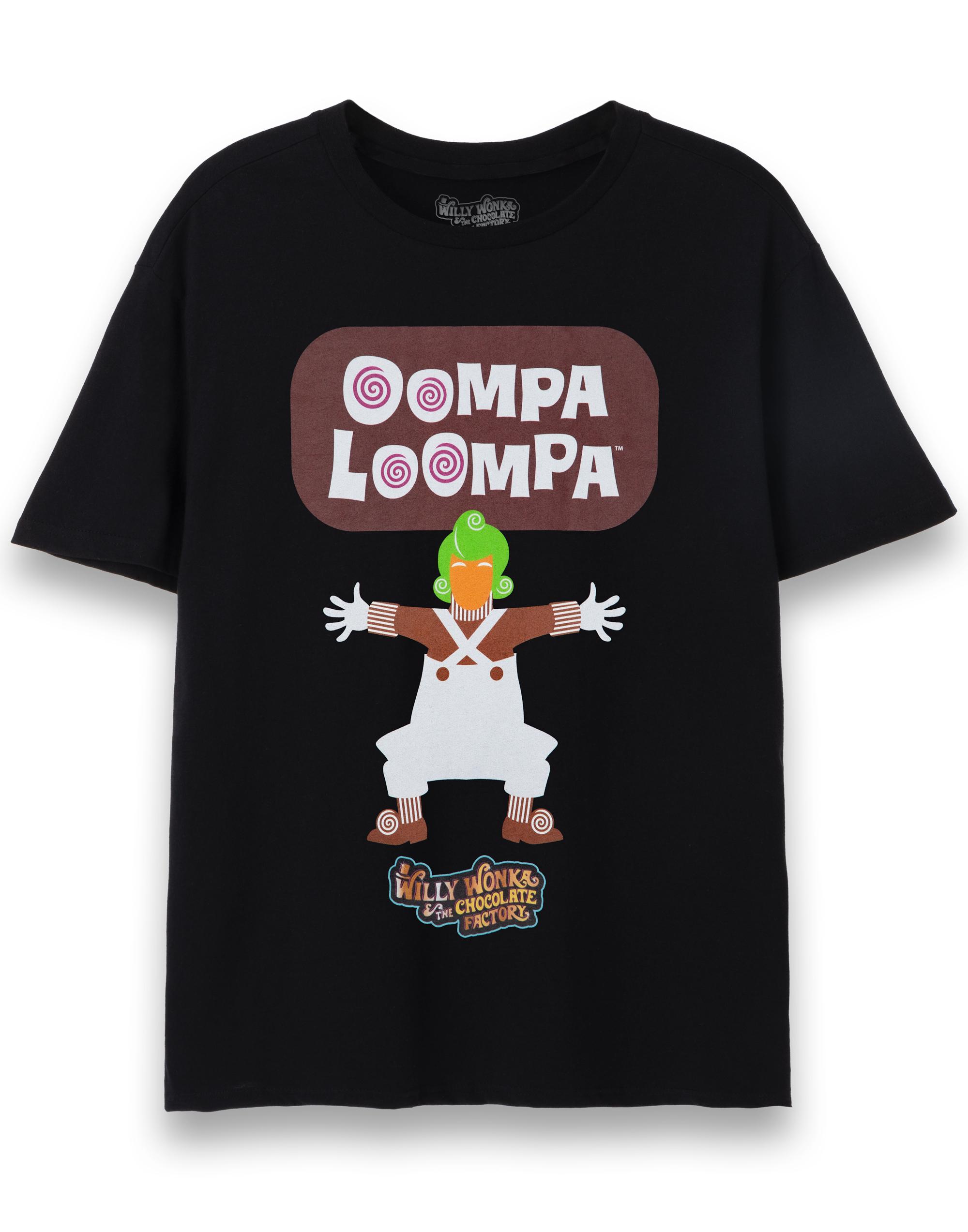 Wonka Short Sleeved TShirt Unisex Black Official Merch M