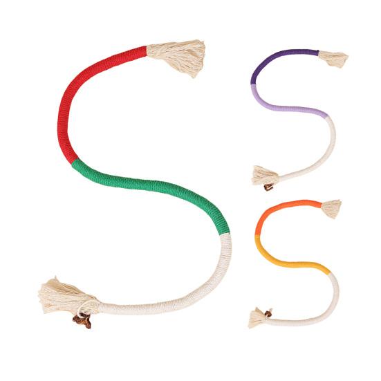 Cat Chew Rope Toy Cotton Rope Kitten Teething Toy with Catnip Interactive