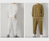 Men's Two-Piece Waffle Sweatshirt and Sweatpants Set - Available In Various Colors