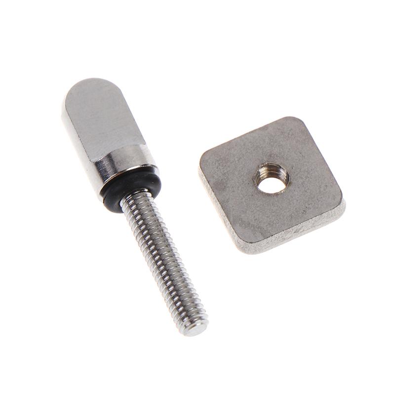 Stainless Steel Surfboard Fin Screw M4 Surf Fin Bolts Longboard Sliding Fin Screws Single Fin Nails Replacing Screws Square Nut