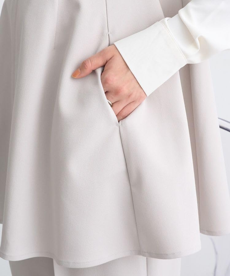 Music Outerwear Peplum Zip Gilet for Beige [earth & Ecology] Women,