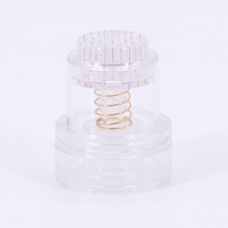 Enhanced Gold Microneedle Roller with 20 Needles - Spring Type Liquid Dispensing Tool, Hot Seller.