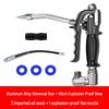 Yellow Universal High-Pressure Pneumatic Grease Gun with Leak-Proof Handle and Electric Nozzle Accessories