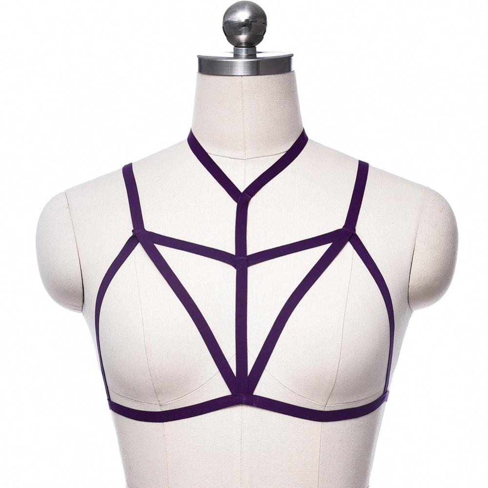 Bra Set Strap Bra Bondage Halloween Multicolor Harness