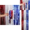 Lebhaft Rot Weiß Und Blau Unabhängigkeitstag Regenvorhang Für Festliche Partydekorationen
